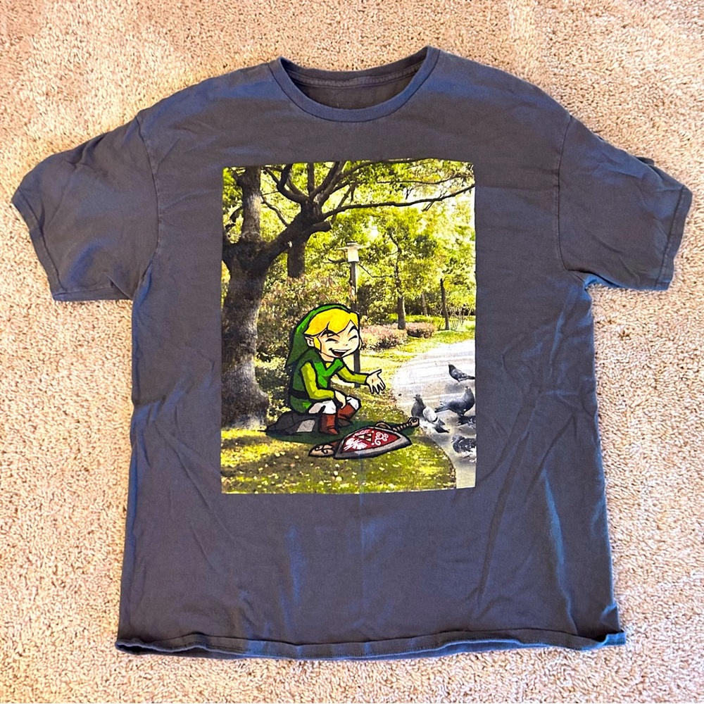 legend of zelda toon link graphic t-shirt